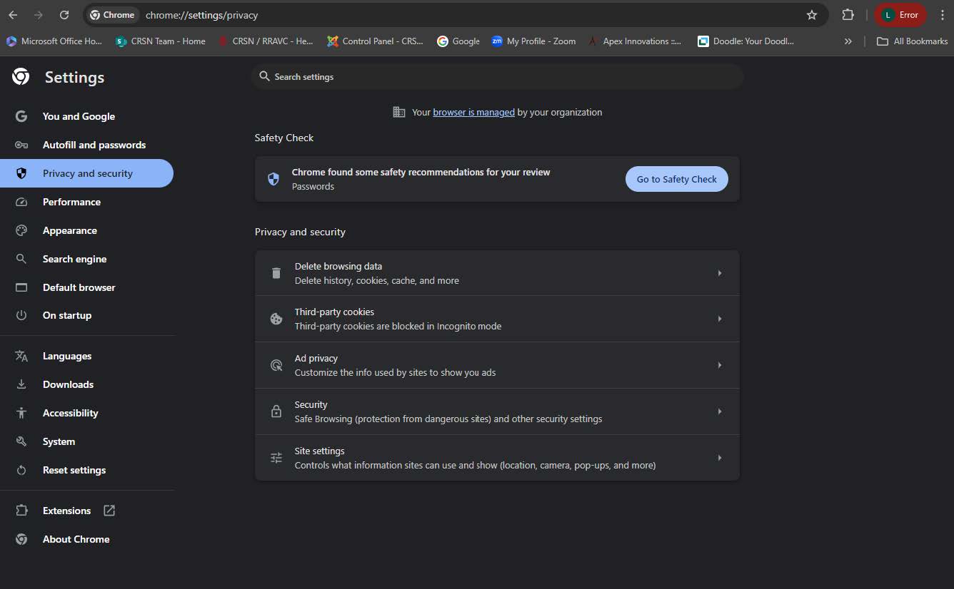 E Module troubleshooting guide